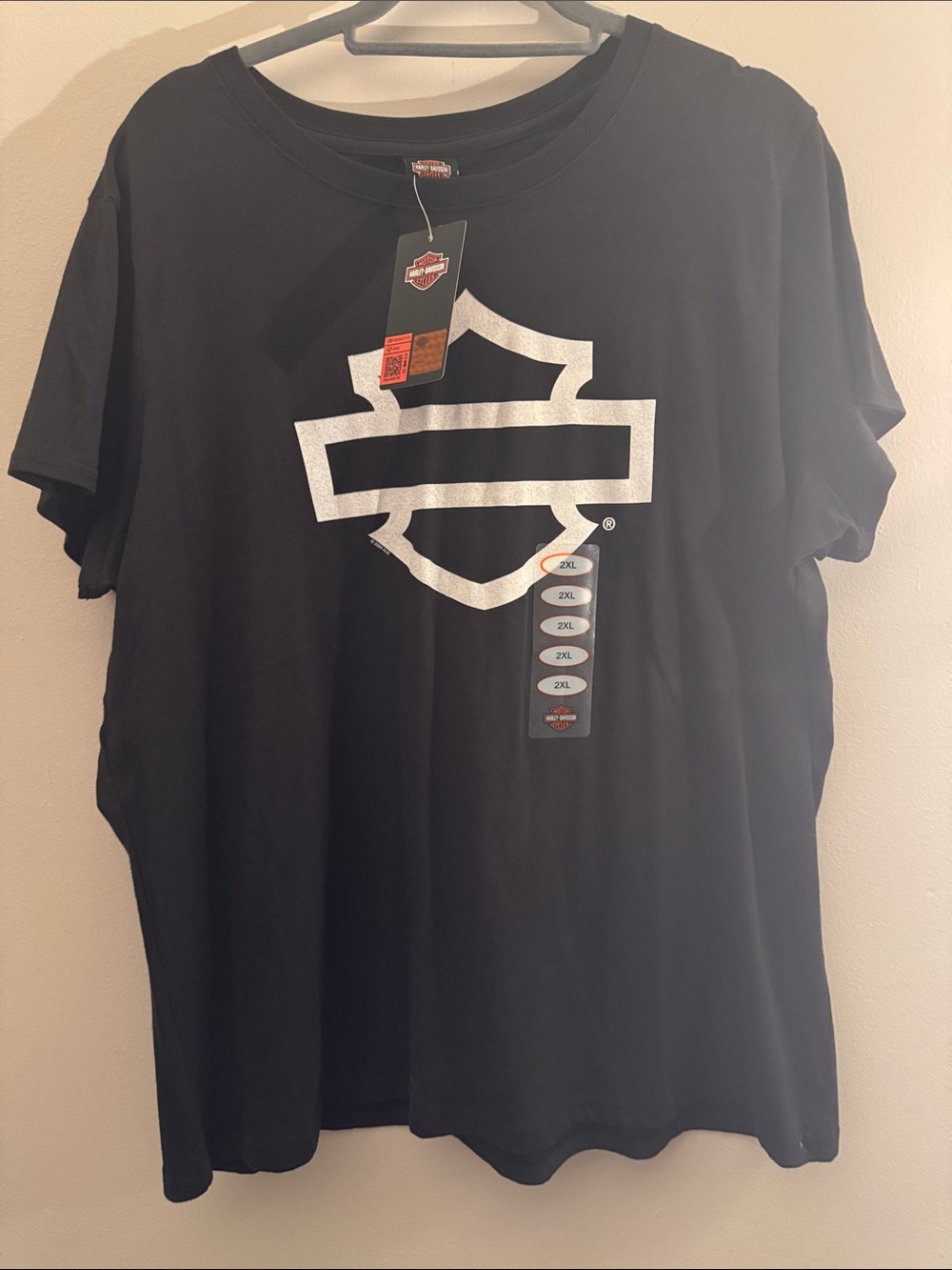Harley-Davidson Black Tee with White Shield Logo
